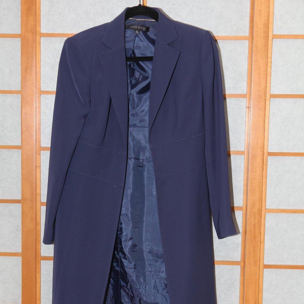 Anne Klein long fully lined jacket